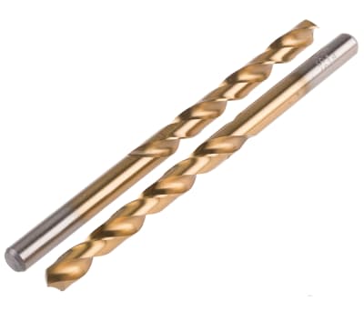 Product image for TiN coated HSS drill,6.3mm dia