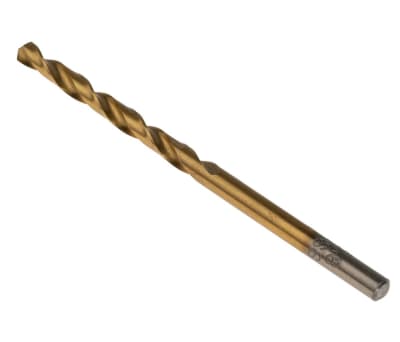 Product image for TIN COATED HSS DRILL,3.8MM DIA