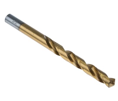 Product image for TiN coated HSS drill,10.2mm dia