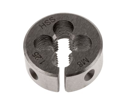 Product image for Die M8x1.25mm pitch, stock size 1"