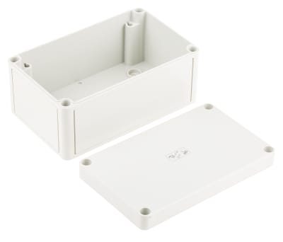 Product image for IP66 BOX WITH GREY LID,180X110X90MM