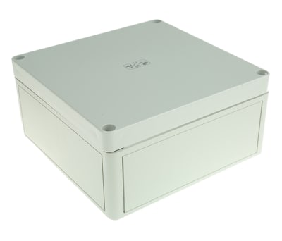 Product image for IP66 BOX WITH GREY LID,182X180X90MM