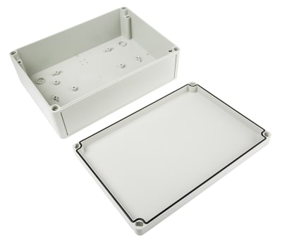 Product image for IP66 BOX WITH GREY LID,254X180X90MM