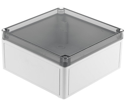 Product image for IP66 BOX WITH CLEAR LID,182X180X90MM