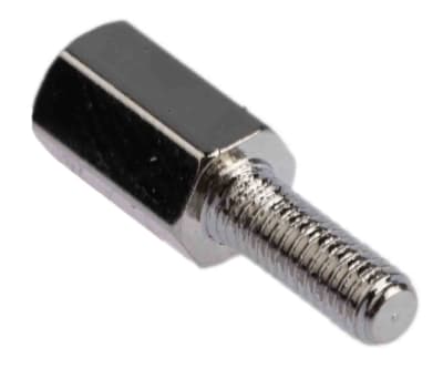 Product image for Brass M-F threaded hex spacer,M3x8mm