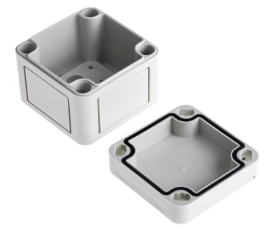 Product image for IP66 BOX WITH GREY LID,65X65X57MM