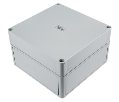 Product image for IP66 BOX WITH GREY LID,182X180X111MM