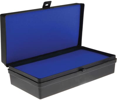 Product image for Black sample box with lid,280x78x145mm