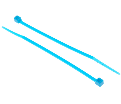 Product image for Blue nylon 6.6 cable tie,100x2.5mm