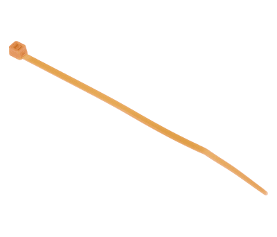 Product image for Orange nylon 6.6 cable tie,100x2.5mm