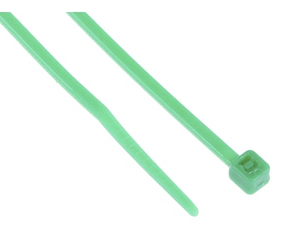 Product image for Green nylon 6.6 cable tie,160x2.5mm