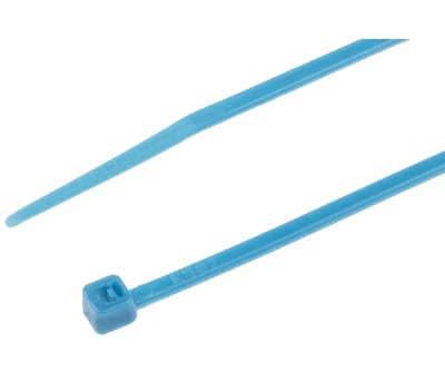 Product image for Blue nylon 6.6 cable tie,200x2.5mm