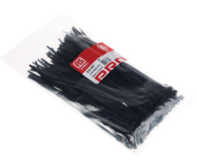Product image for Cable Tie,188 x 4.8,Black,pack 100