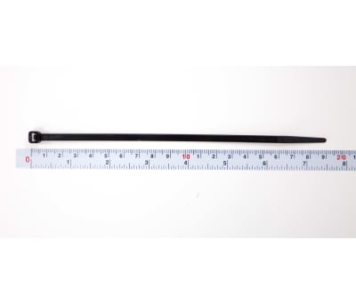 Product image for CABLE TIE,188 X 4.8,BLACK,PACK 100