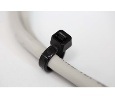 Product image for BLACK CABLE TIE, 203X4.6MM, PACK 100