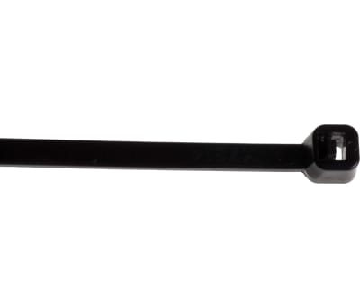 Product image for CABLE TIE, 292X3.6MM, BLACK, PACK 100