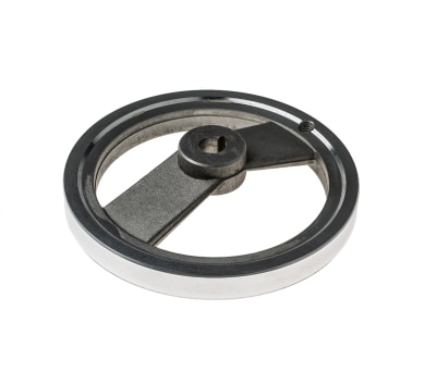 Product image for Handwheel,2-spoked,aluminium,160mm dia.