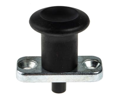 Product image for Index plunger,flat plate,rest,steel,8mm