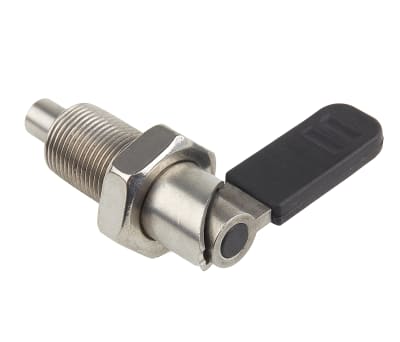 Product image for Index plunger,cam action,l/nut,S/S,10mm