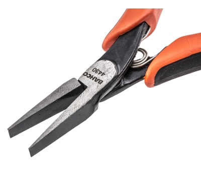 Product image for Bahco compact flat nose plier,26mm jaw