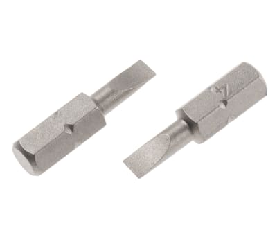 Product image for slotted 4mm x 25mm Hex bit