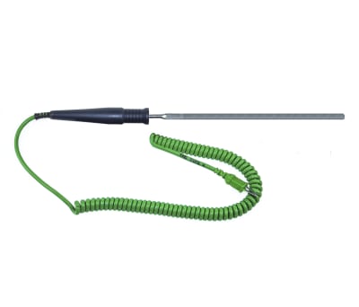 Product image for Flat probe thermocouple, type K 7x300 mm