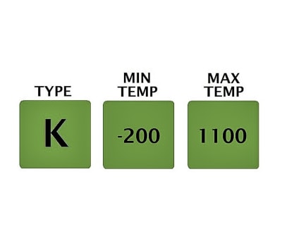 Product image for Temperature probe, type K, 6 x 1000mm