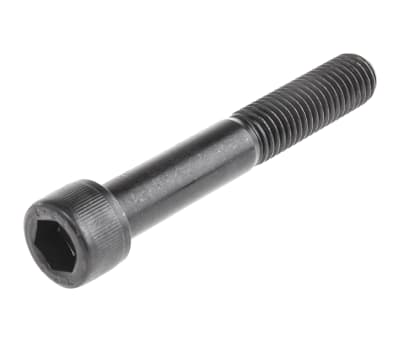 Product image for Blk steel hex skt caphead screw,M12x80mm