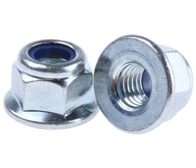 Product image for Zinc plated steel self-locking nut,M8