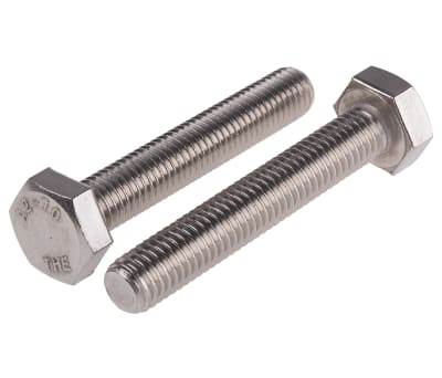 Product image for A2 s/steel hex head set screw,M10x60mm