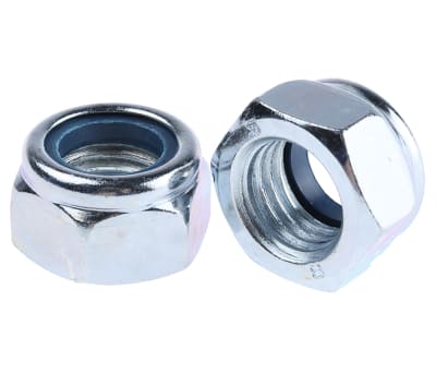 Product image for Zinc plated steel self locking nut,M20