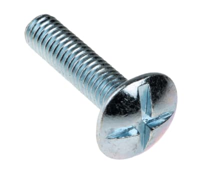 Product image for Zn plated steel roofing bolt&nut,M6x25mm
