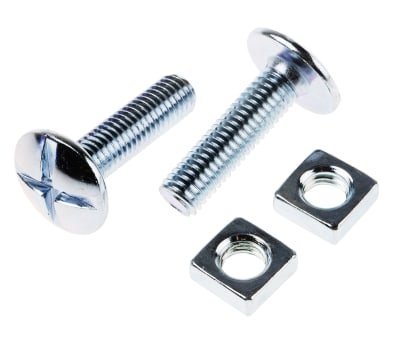 Product image for Zn plated steel roofing bolt&nut,M8x30mm