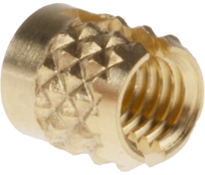 Product image for Brass push in expansion insert,M3 flush