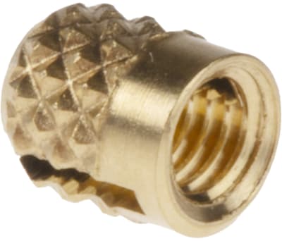 Product image for Brass push in expansion insert,M3 flush