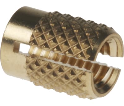 Product image for Brass push in expansion insert,M4 flush