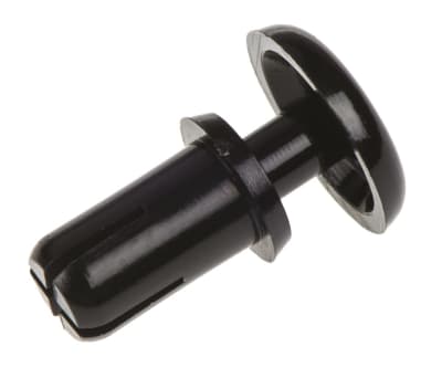 Product image for BLACK PLASTIC SNAP-IN RIVET,4-4.1MM DIA