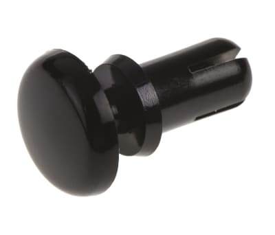 Product image for BLACK PLASTIC SNAP-IN RIVET,4-4.1MM DIA