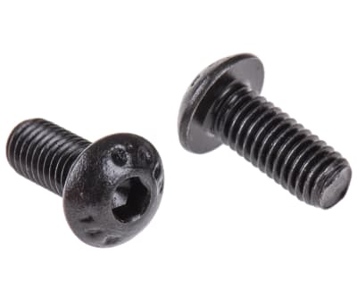 Product image for Blk steel skt button head screw,M5x12mm