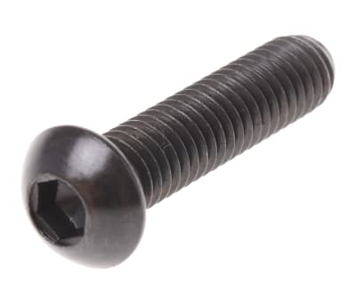 Product image for Blk steel skt button head screw,M6x25mm