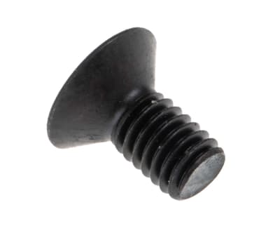 Product image for Blk steel hex skt csk head screw,M3x6mm