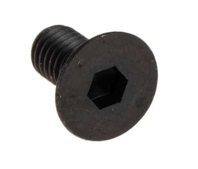 Product image for Blk steel hex skt csk head screw,M3x6mm