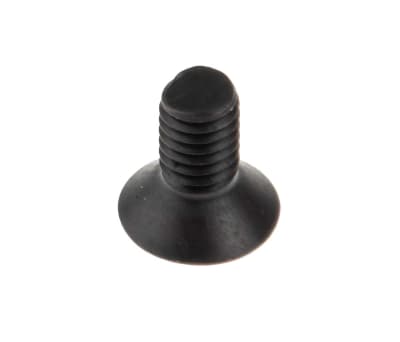 Product image for Blk steel hex skt csk head screw,M3x6mm