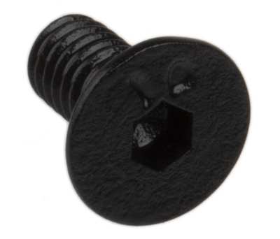 Product image for Blk steel hex skt csk head screw,M4x8mm