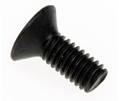 Product image for Blk steel hex skt csk head screw,M4x10mm