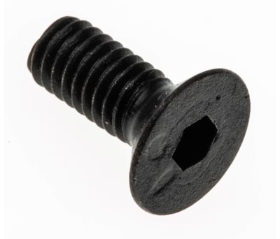 Product image for Blk steel hex skt csk head screw,M4x10mm