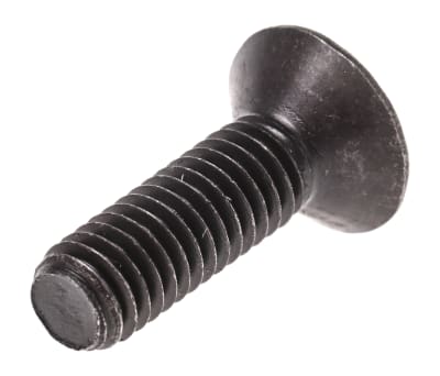 Product image for Blk steel hex skt csk head screw,M6x20mm