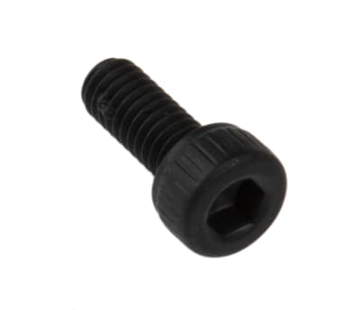 Product image for Blk steel hex skt caphead screw,M2.5x6mm