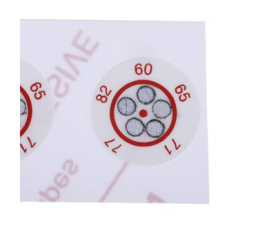 Product image for 5 level temp sensitive label,60-82degC