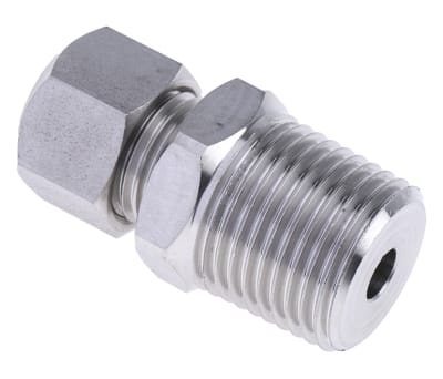 Product image for S/steel comp gland,1/2in BSPT 6mm ID